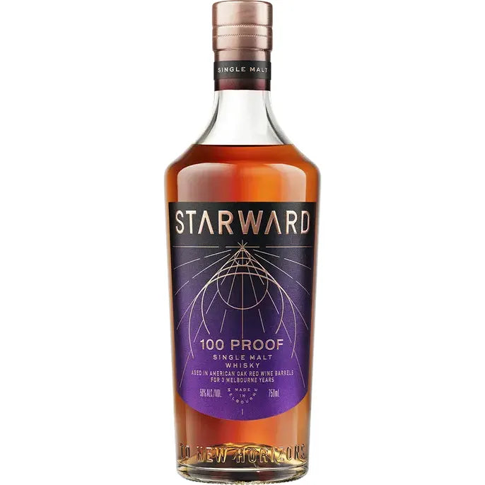 Starward Single Malt Whisky Aged In American Oak Red Wine Barrels