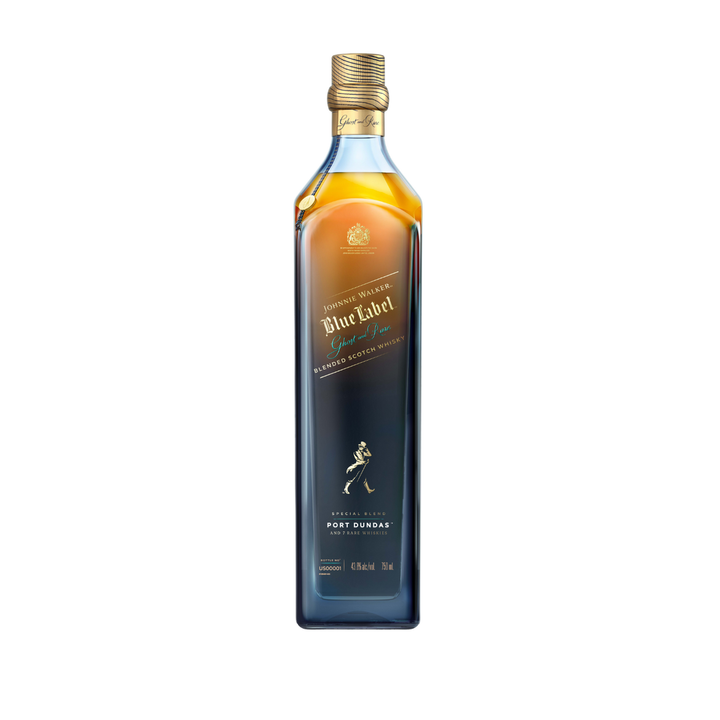 Johnnie Walker Blue Label Ghost and Rare Port Dundas Blended Scotch Whisky - Cork & Mash