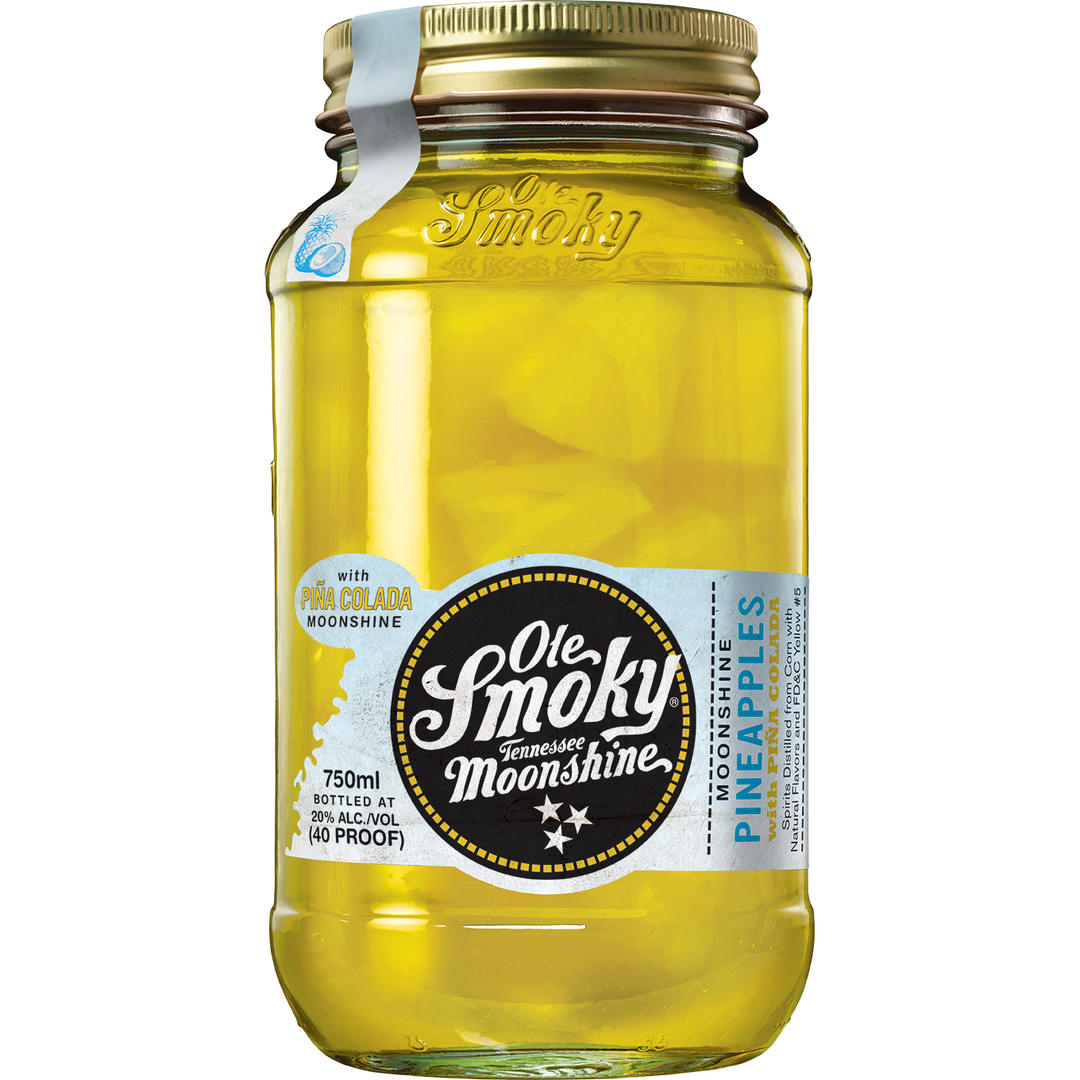 Ole Smoky Pineapples with Piña Colada Moonshine - Cork & Mash