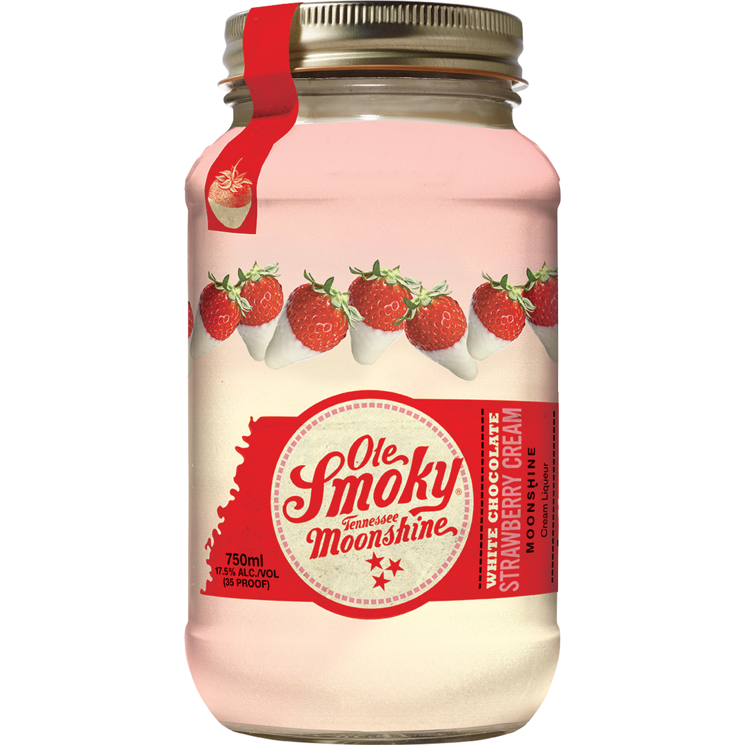 Ole Smoky White Chocolate Strawberry Cream Moonshine - Cork & Mash