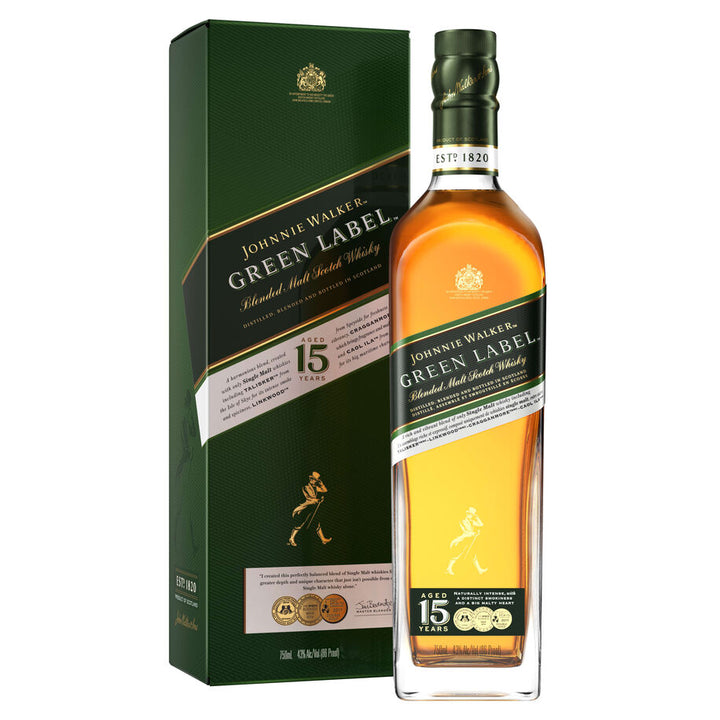 Johnnie Walker Green Label Blended Scotch Whisky - Cork & Mash