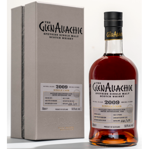 GlenAllachie PX Puncheon Cask Single Malt Scotch 2009 750 ml - Cork & Mash