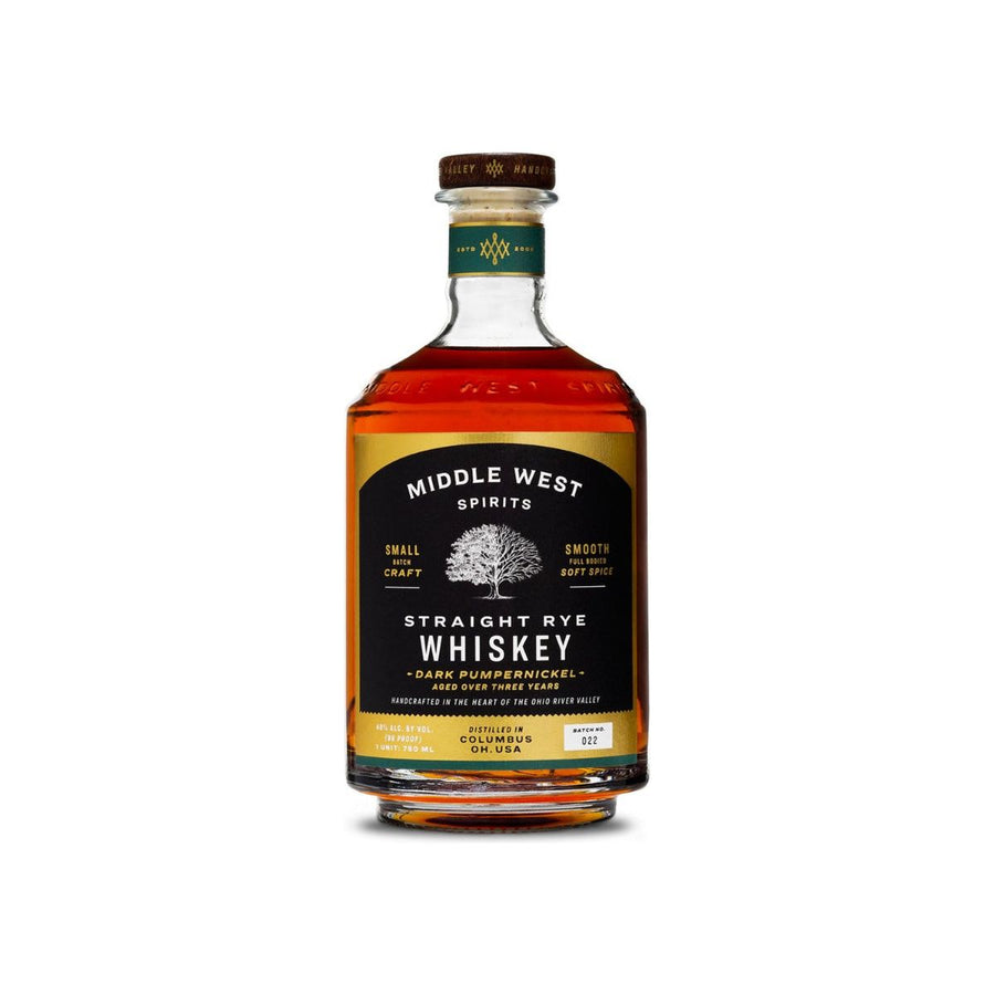 Middle West Spirits Straight Rye Dark Pumpernickel Small Batch Craft 750ml - Cork & Mash