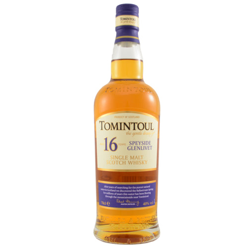 Tomintoul 16 Year Speyside Glenlivet Single Malt Scotch 750 ml - Cork & Mash