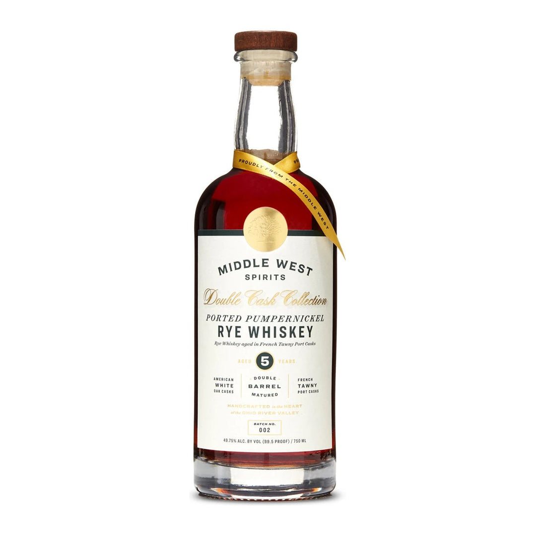 Middle West Spirits Double Cask Collection Ported Pumpernickel Rye Double Barrel Matured 5 year 750 ml - Cork & Mash