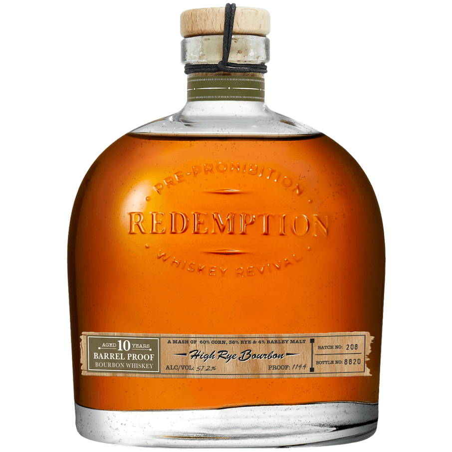 Redemption Bourbon 10 Year High Rye 750 ml - Cork & Mash