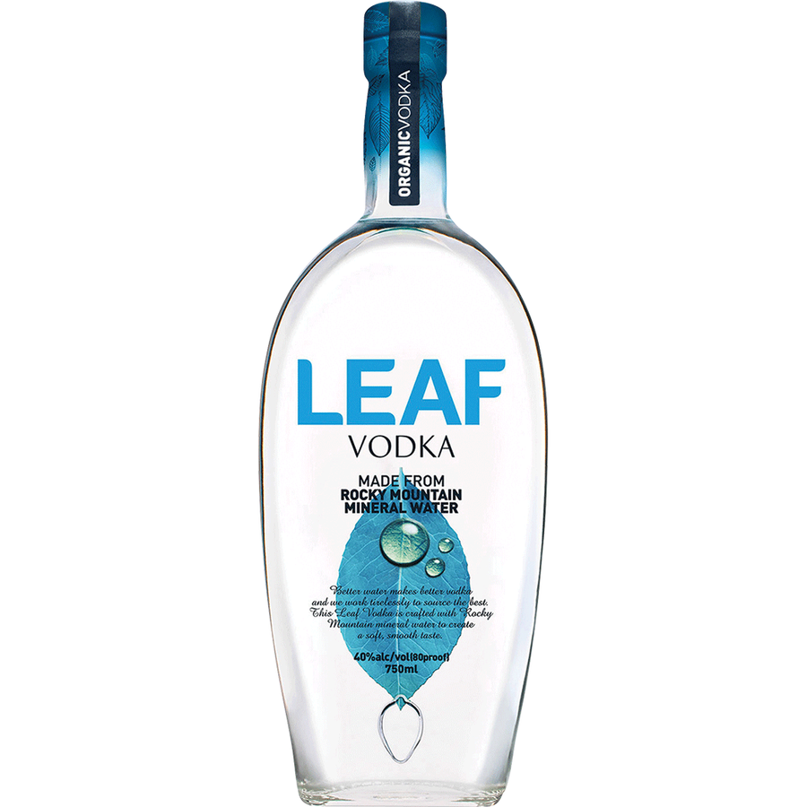 Leaf Rocky Mountain Mineral Water Vodka 750ml - Cork & Mash