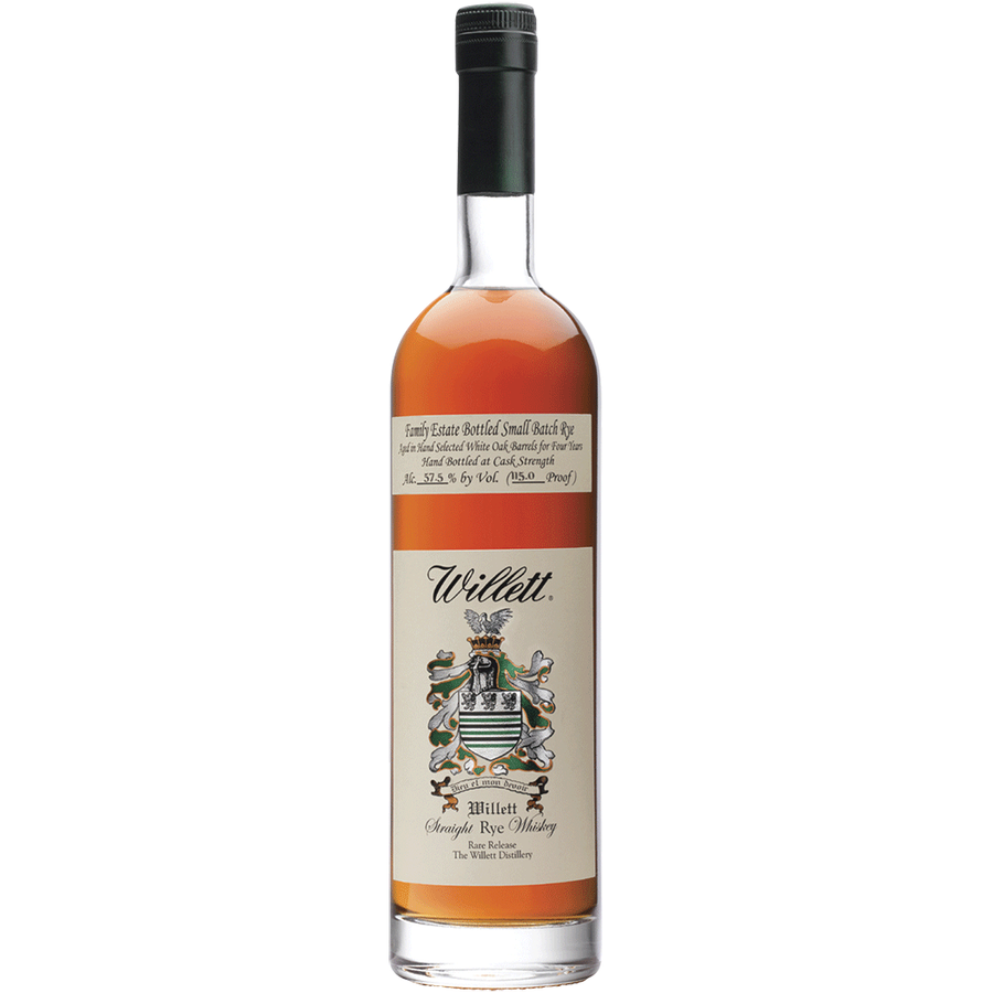 Willett Family Estate Rye Small Batch Cask Strength (Proof 104.4) 4 year 750 ml - Cork & Mash