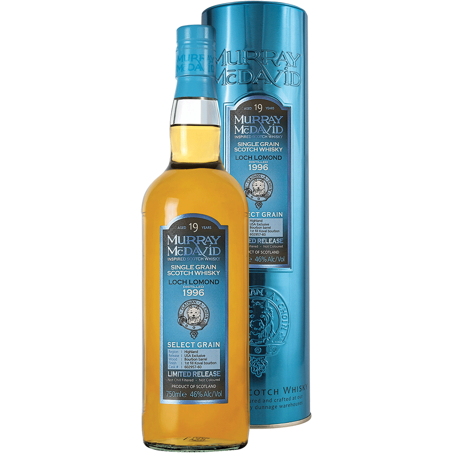 Murray McDavid Single Grain Scotch Whisky Loch Lomond Highland Limited Release 19 year 750 ml - Cork & Mash