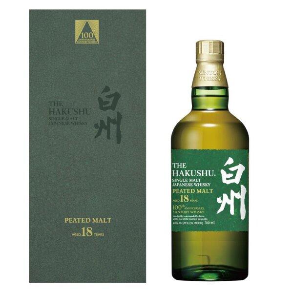 The Hakushu Single Malt Japanese Whisky Peated Malt 18 year 700 ml - Cork & Mash