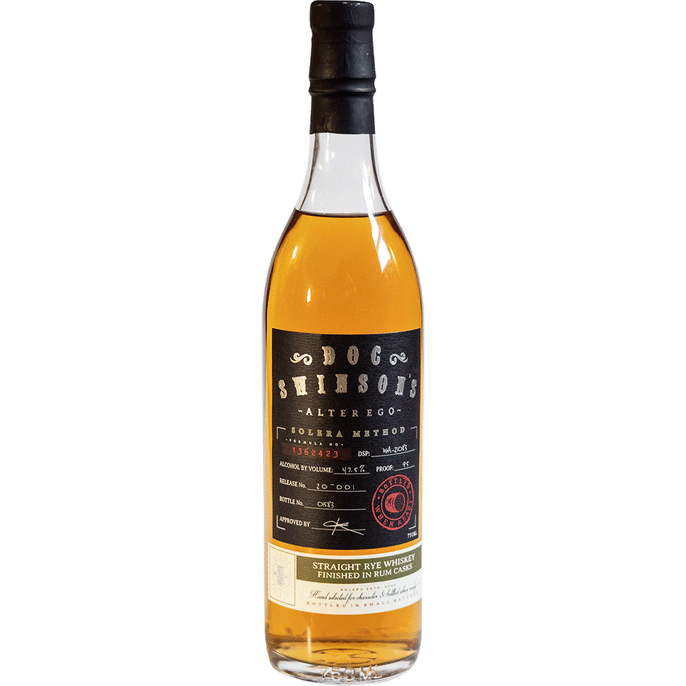 Doc Swinsons Alterego Solera Method Rye Finished in Rum Cask 750 ml - Cork & Mash