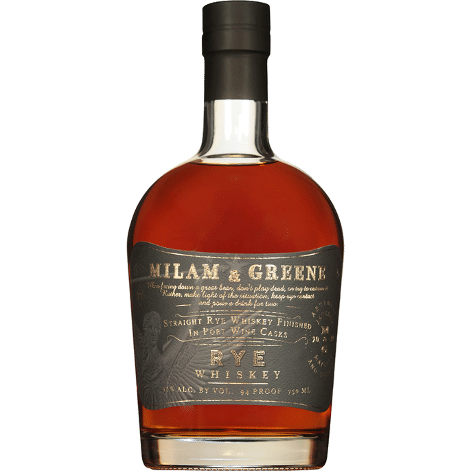 Milam and Greene Port Wine Cask Finish Straight Rye Whiskey 750 ml - Cork & Mash