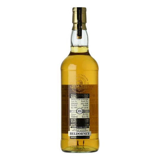 Duncan Taylor Beldorney Dimensions Cask Strength Scotch Whisky 21 year 750 ml - Cork & Mash