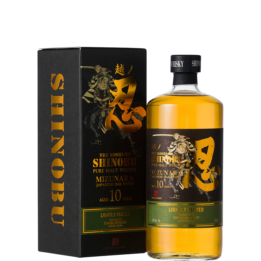 Shinobu Pure Malt Mizunara Lightly Peated 10 year 750ml - Cork & Mash