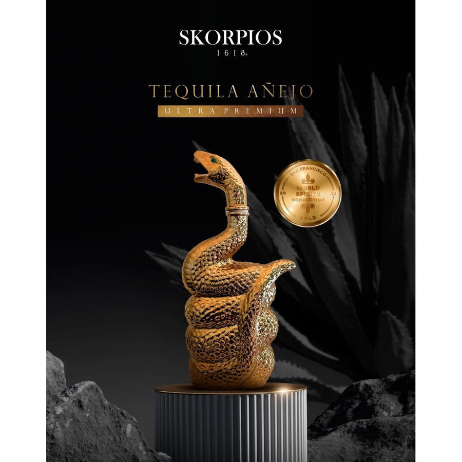 Skorpios 1618 Tequila Extra Anejo 750 ml - Cork & Mash