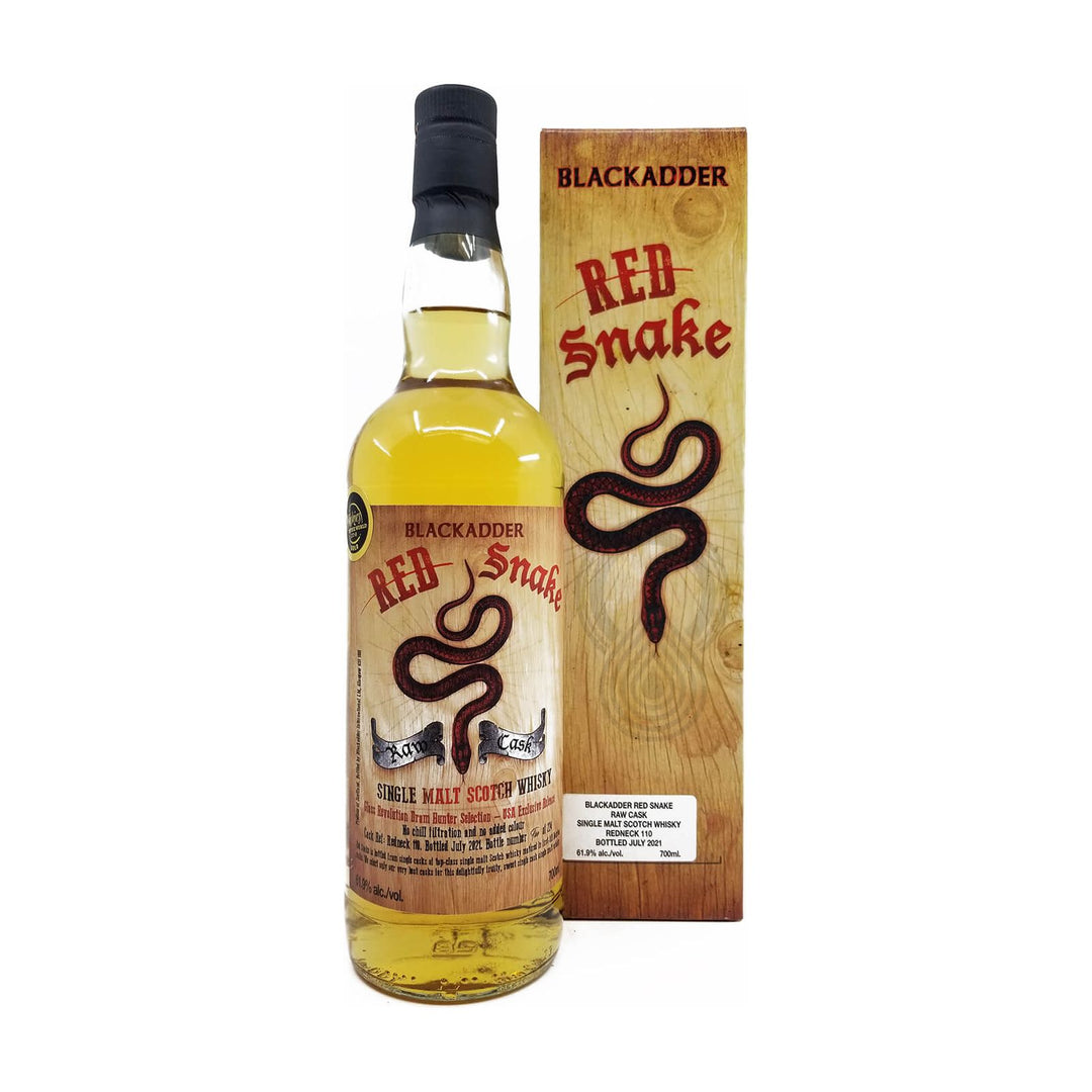 Blackadder Red Snake Raw Cask Single Malt Scotch Redneck 110 700ml - Cork & Mash