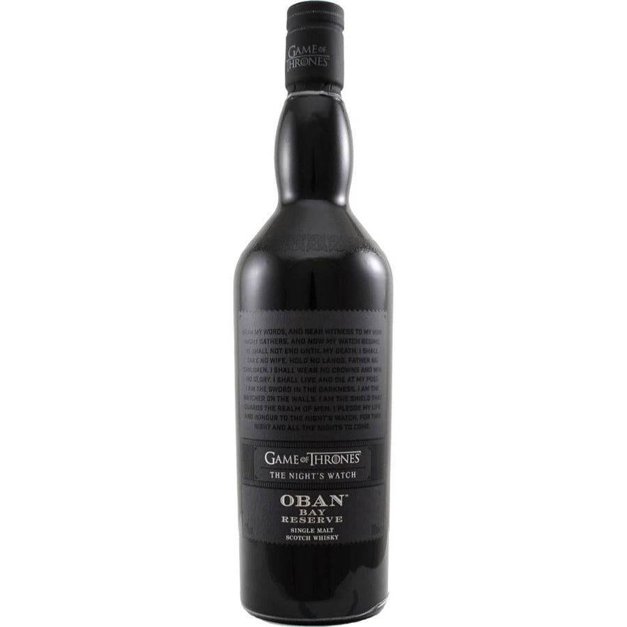 Game of Thrones The Nights Watch Oban Bay Reserve 750 ml - Cork & Mash