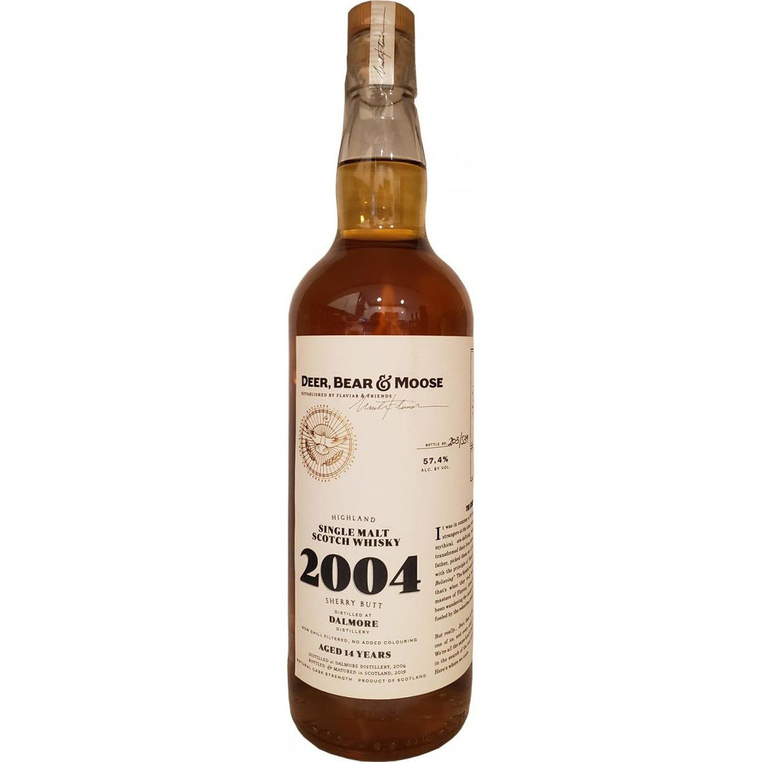 Deer Bear and Moose Highland Single Scotch Whisky 2004 750 ml - Cork & Mash