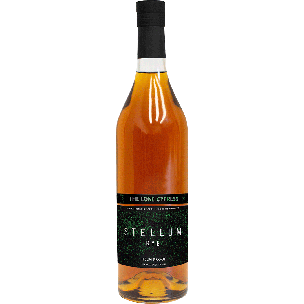 Stellum Rye Black The Lone Cypress Cask Strength 750 ml - Cork & Mash