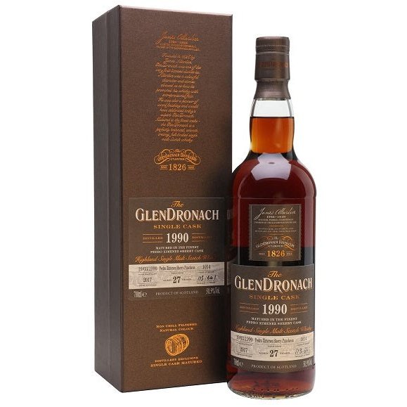 Glendronach Single cask Sherry Butt 27 750 ml - Cork & Mash