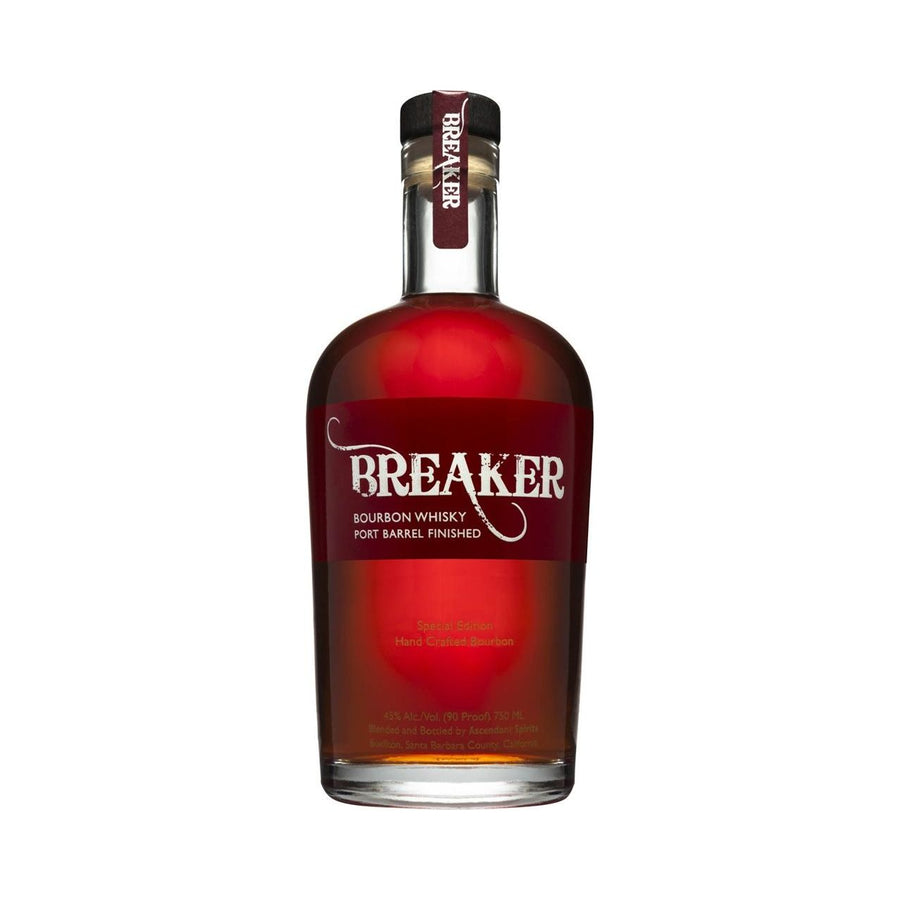 Breaker Bourbon Whisky Port Barrel Finished Bourbon 750 ml - Cork & Mash