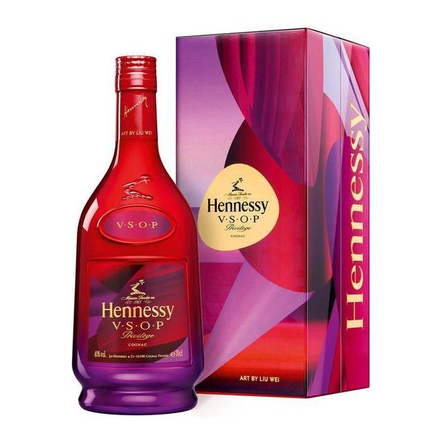 Hennessy VSOP Privilege Limited Edition Purple and Red by Liu Wei 750 ml - Cork & Mash