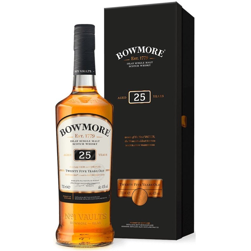 Bowmore 25 Year Single Malt Scotch 25 year 750ml - Cork & Mash