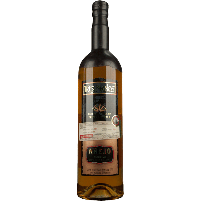 Tres Manos Anejo 3 year 1 L - Cork & Mash