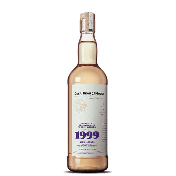 Deer Bear and Moose Burnside Blended Malt Scotch Bourbon Hogs Head 1999 23 year 750 ml - Cork & Mash