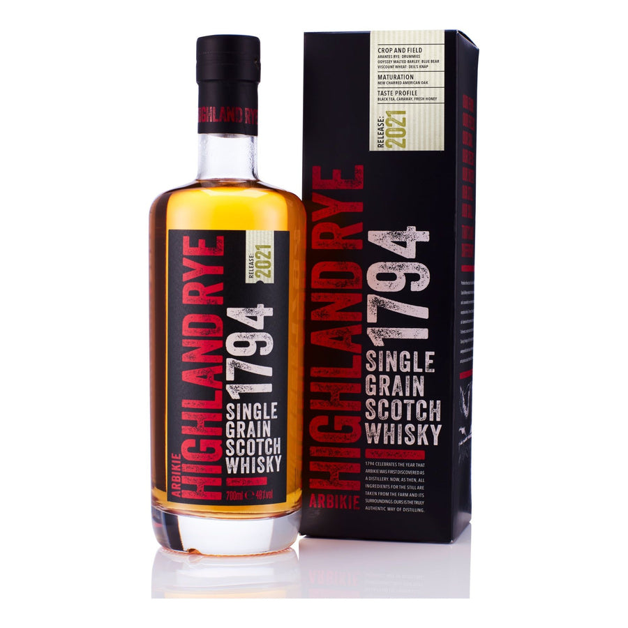 Arbikie 1794 Single Grain Highland Scotch Whiskey 2021 750ml - Cork & Mash