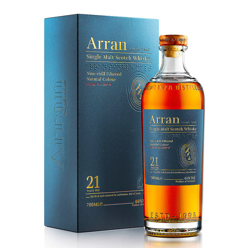 Arran Single Malt Scotch Whisky 21 year 700ml - Cork & Mash