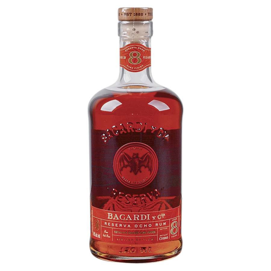 Bacardi Reserva Ocho Rum Sevillian Orange Cask Finish 750 - Cork & Mash