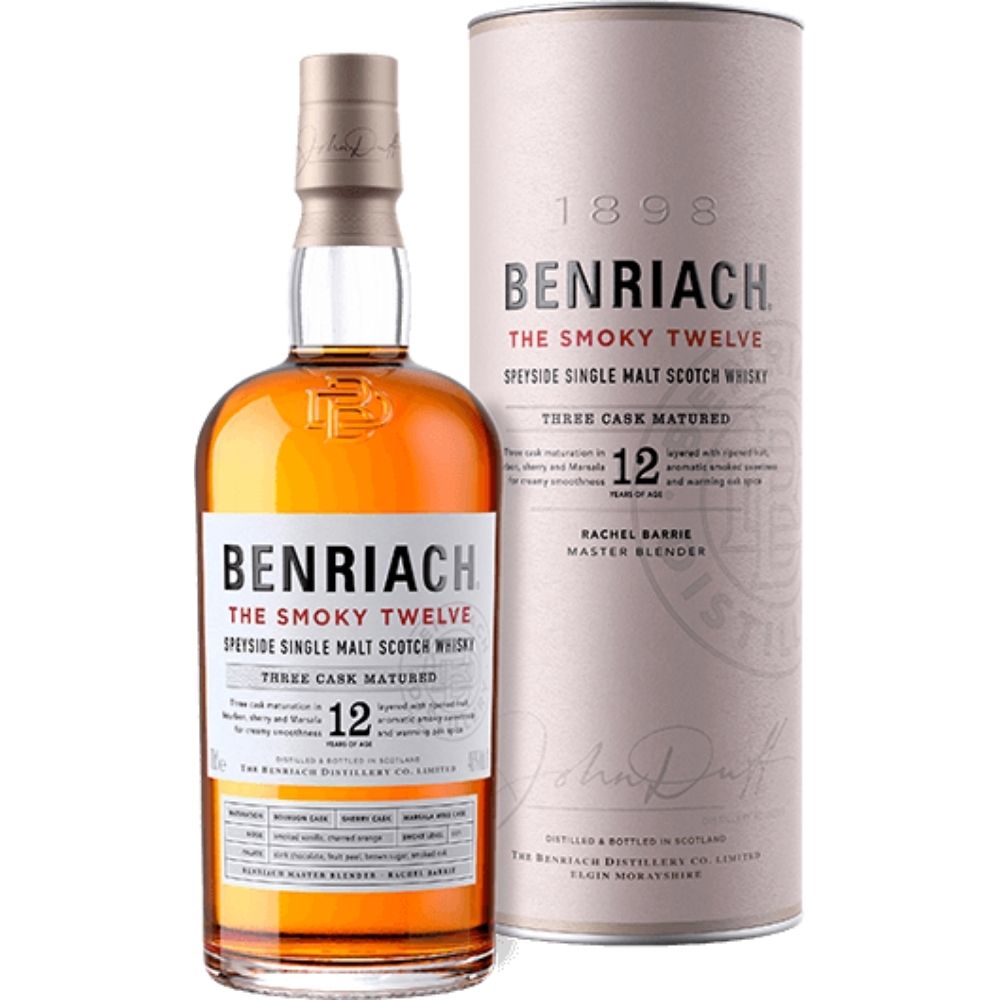 Benriach 12 The Smoky Speyside Single Malt 750 ml - Cork & Mash