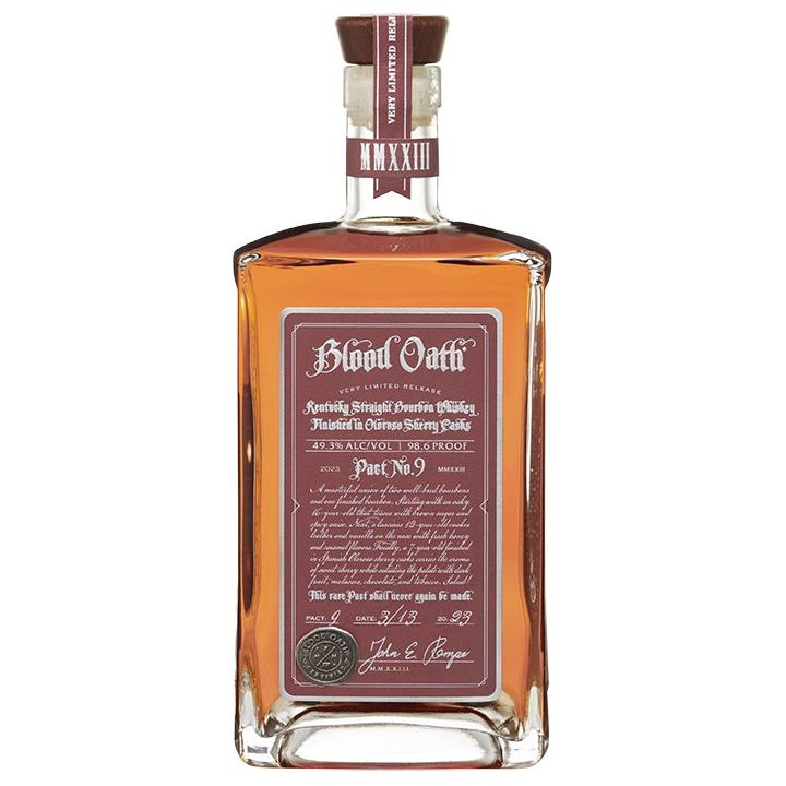 Blood Oath Pact No 9 Straight Bourbon 2023 750ml - Cork & Mash