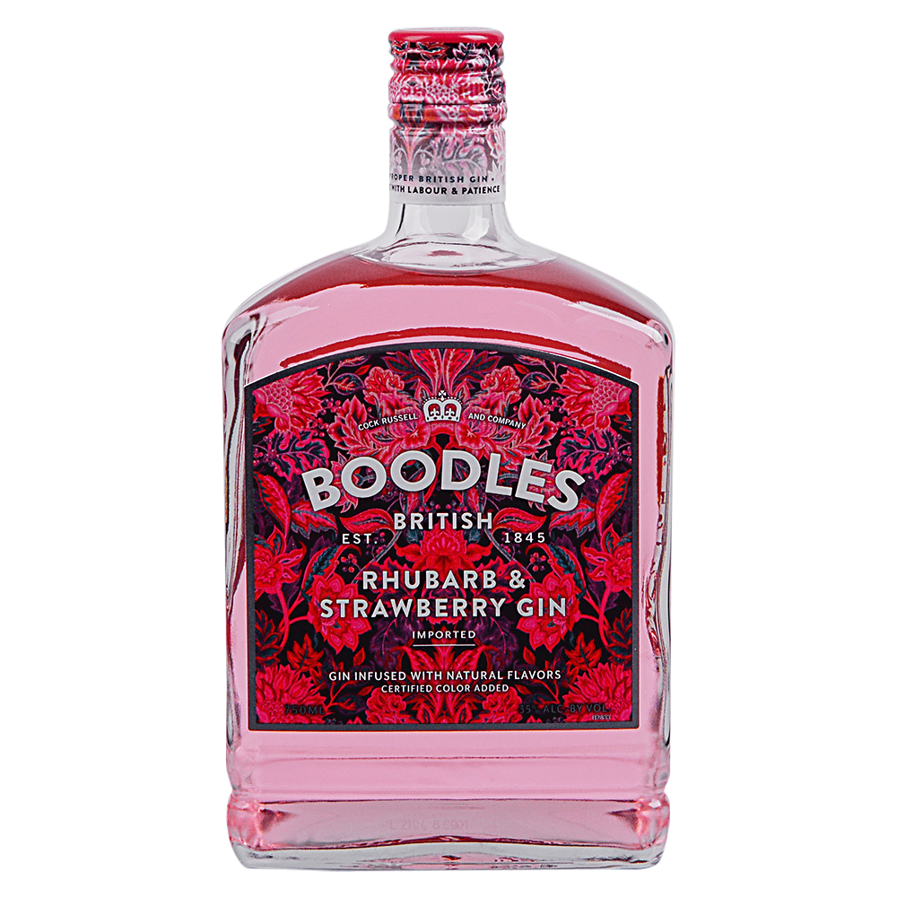 Boodles Rhubarb and Strawberry Gin 750 ml - Cork & Mash