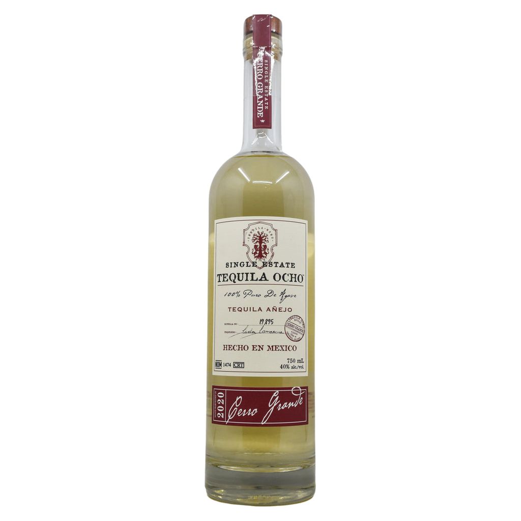 Tequila Ocho Añejo Single Barrel Reserve Bar Cerro Grande Barrel no 9 2020 750 ml - Cork & Mash