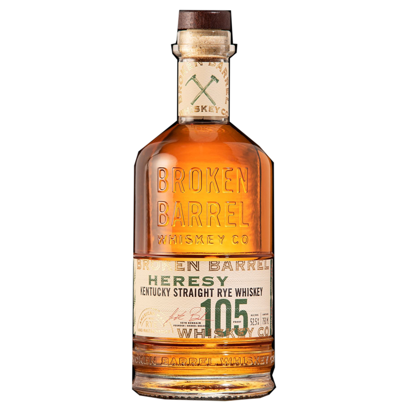 Broken Barrels Heresy Rye Whiskey 750 ml - Cork & Mash