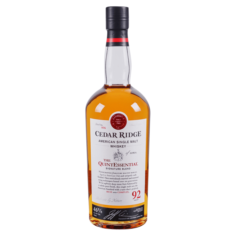 Cedar Ridge Single Malt Whiskey 750 ml - Cork & Mash