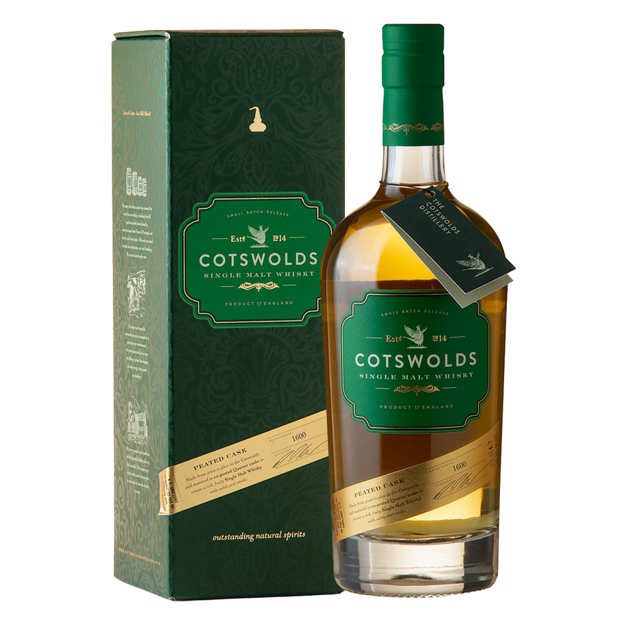 Cotswolds Peated Cask Single Malt (Batch 1600) 700ml - Cork & Mash