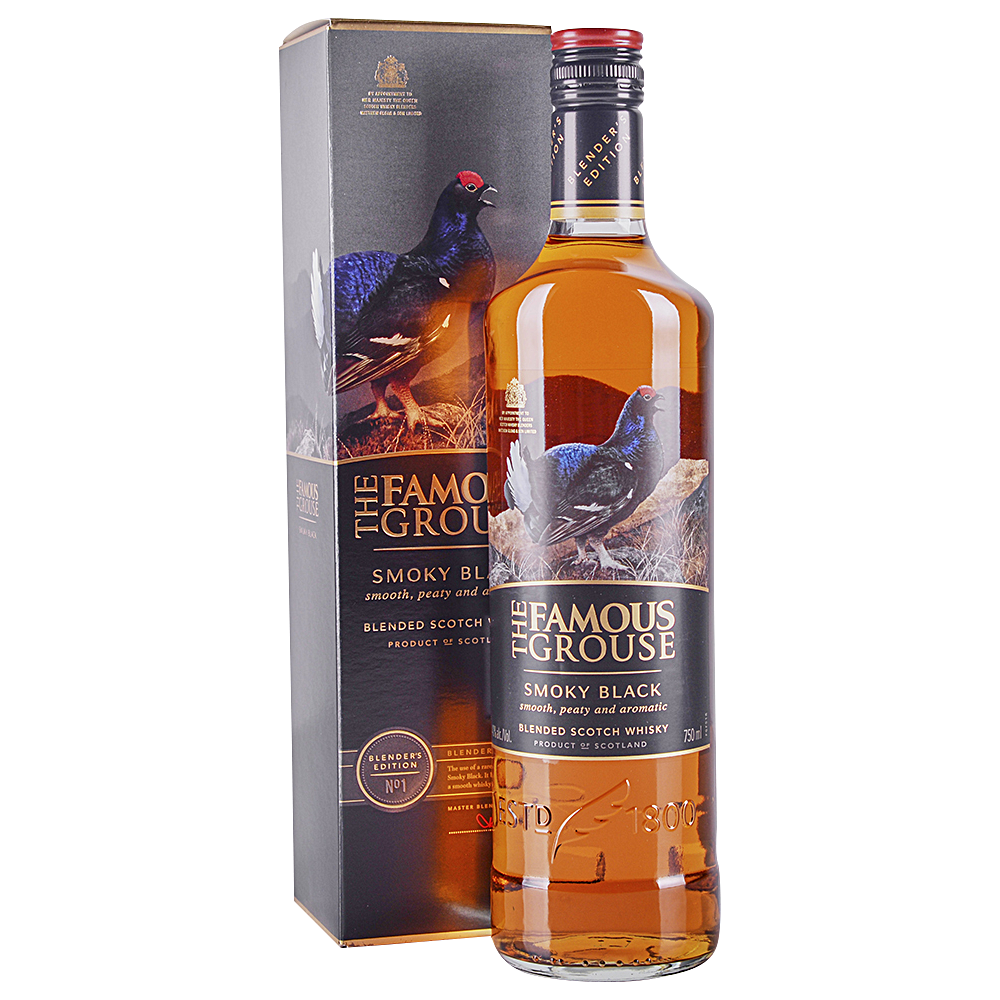 The Famous Grouse Smoky Black Blended Scotch 750 ml - Cork & Mash