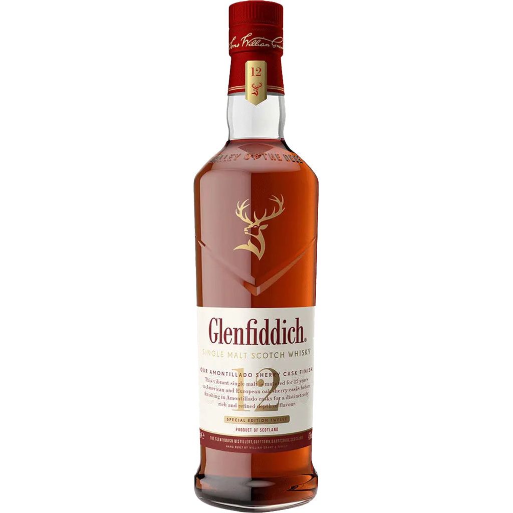 Glenfiddich 12 Year Single Malt Scotch Sherry Finished 12 year 750 ml - Cork & Mash