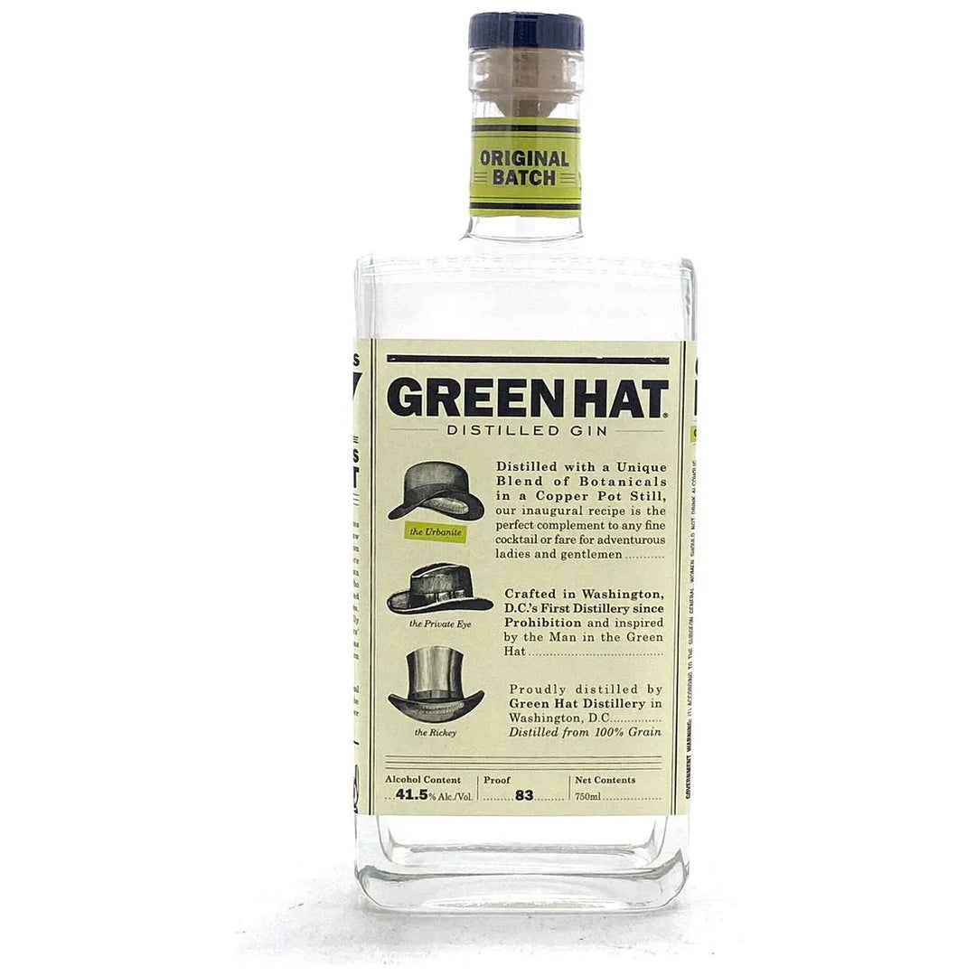 Green Hat Distilled Gin Original Batch 750 ml - Cork & Mash