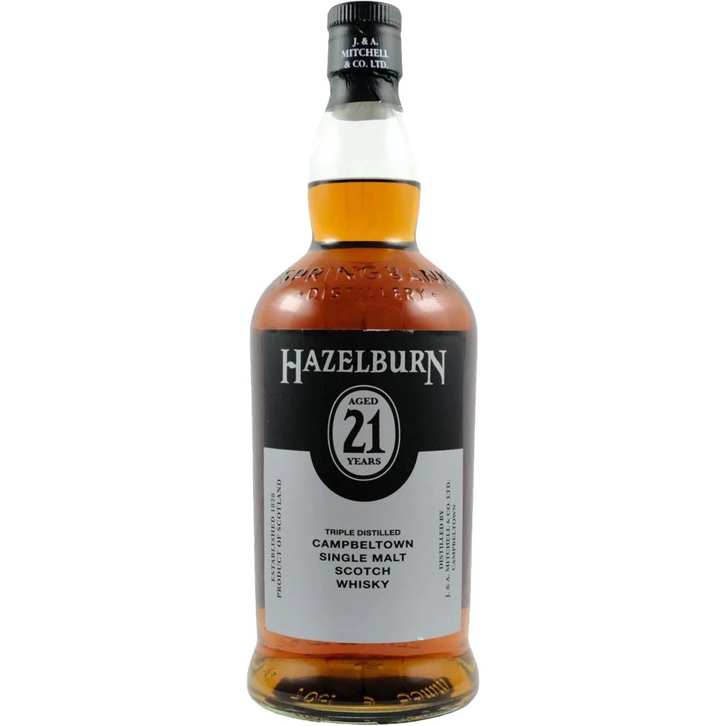 Hazelburn Triple Distilled Campbeltown Single Malt Scotch Whisky 21 year 700ml - Cork & Mash