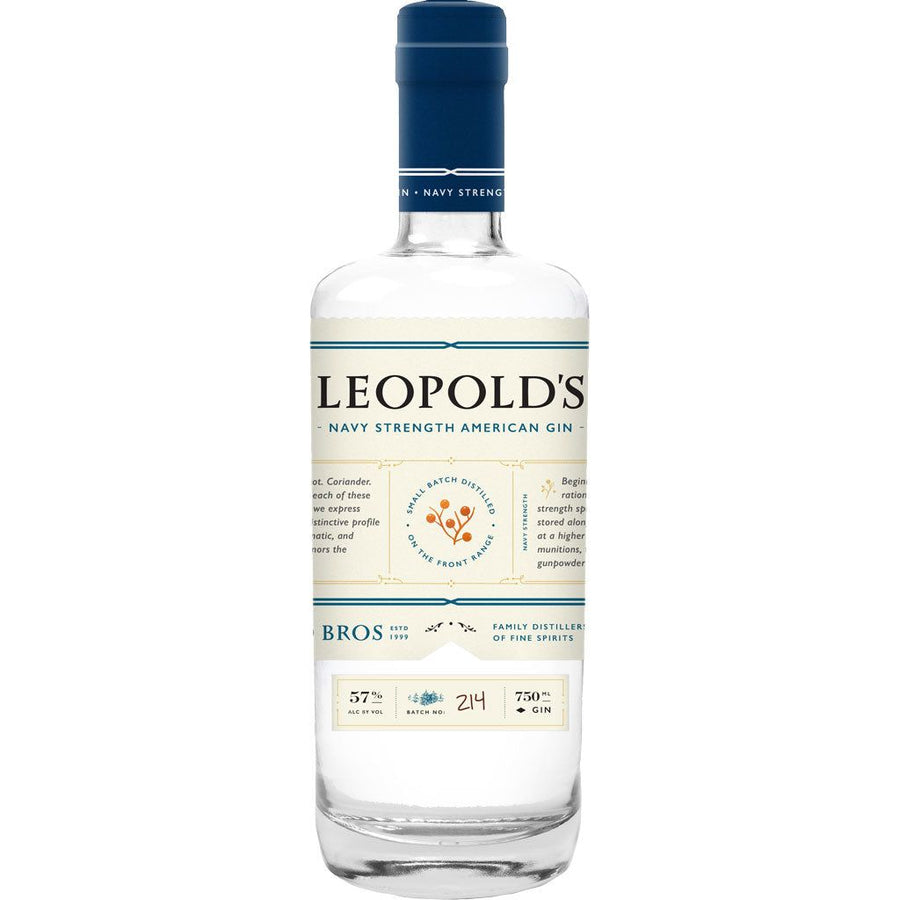 Leopolds Navy Strength Gin 750 ml - Cork & Mash