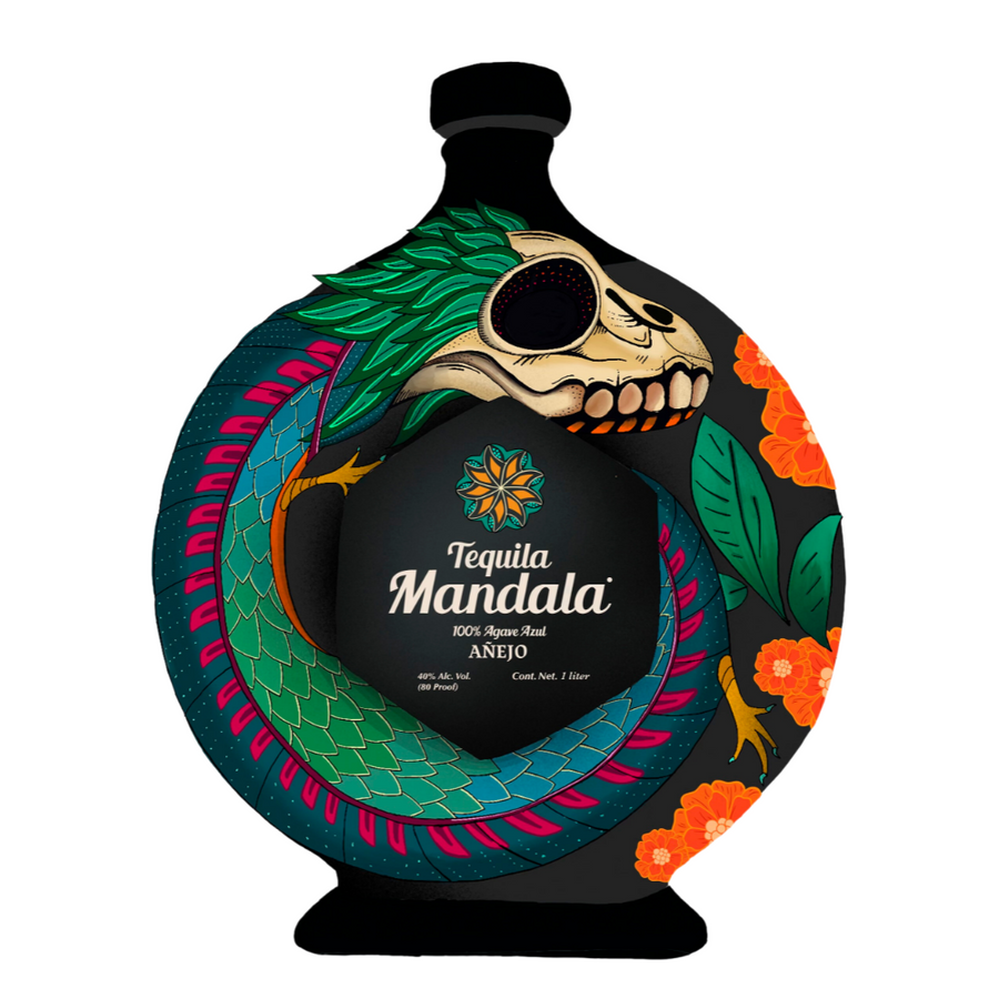 Tequila Mandala Día De Los Muertos Limited Edition Añejo 1 L - Cork & Mash