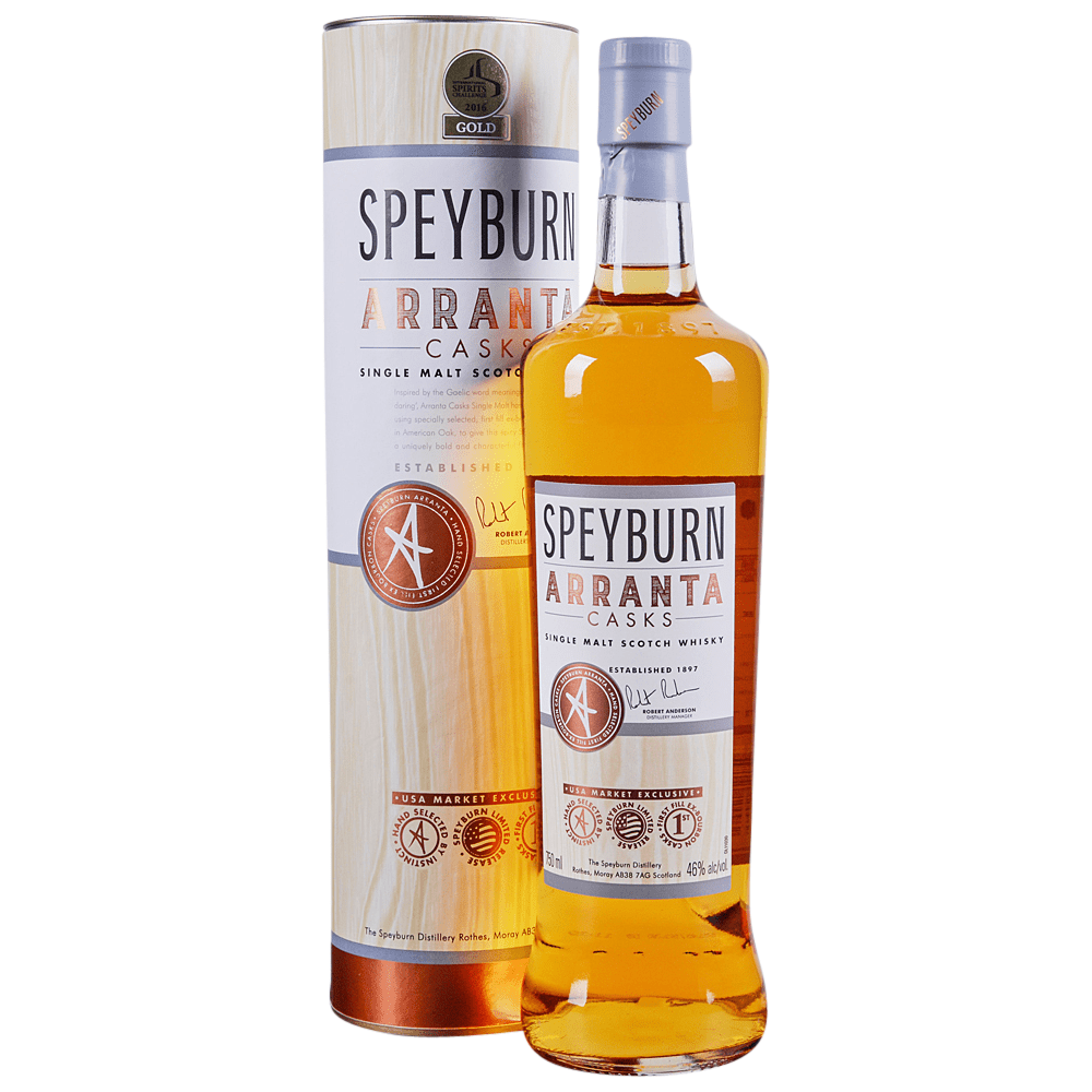 Speyburn Arranta Cask Single Malt Scotch Whiskey Gold 750 ml - Cork & Mash