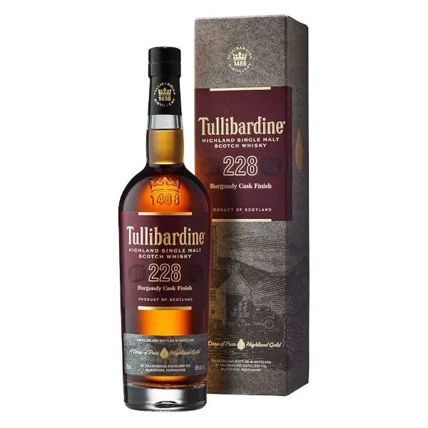 Tullibardine 228 Burgundy Cask Finish Highland Single Malt Scotch Whisky 750 ml - Cork & Mash