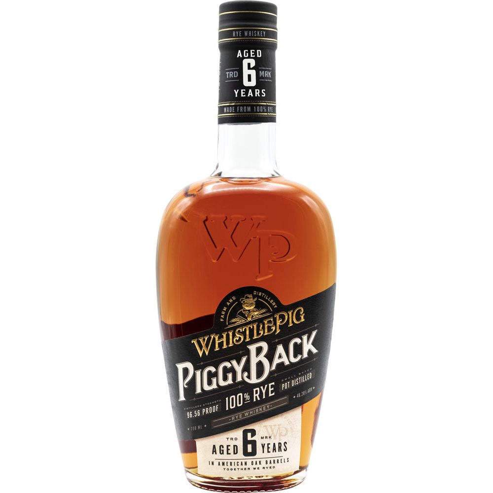 Whistlepig Piggy Back Rye 6 Year 750 ml - Cork & Mash