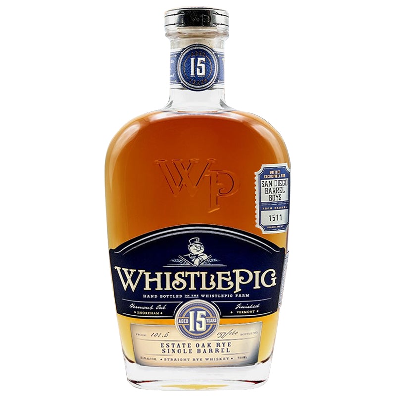 WhistlePig Estate Oak Rye 15 Year 750 ml - Cork & Mash