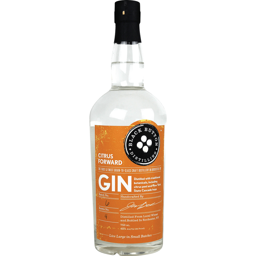 Black Button Citrus Forward Gin 750 ml - Cork & Mash